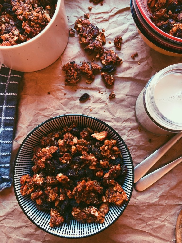 grain free & refined sugar free granola (scd diet)