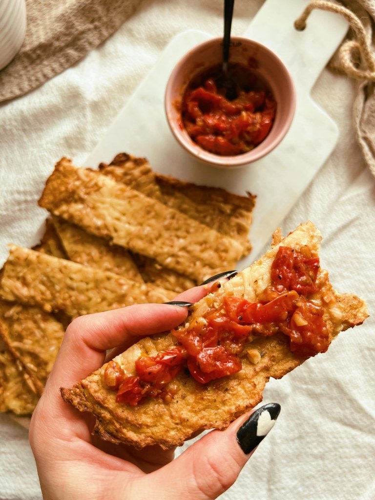 cheesy cauliflower breadsticks (grain free)