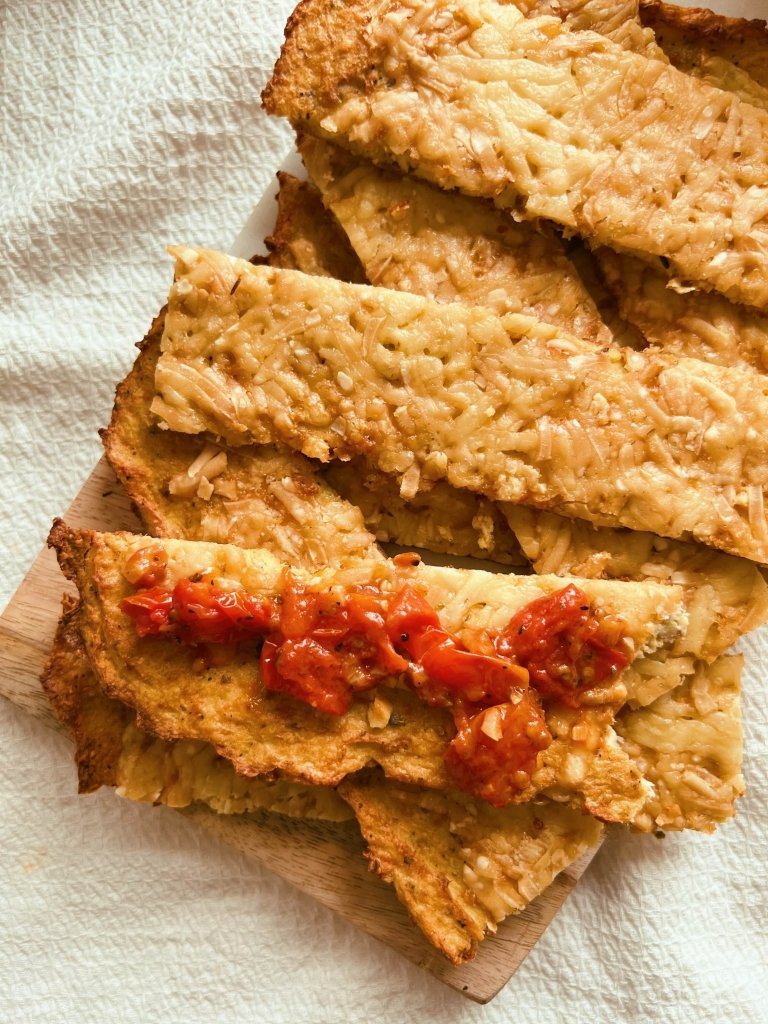 cheesy cauliflower breadsticks (grain free)