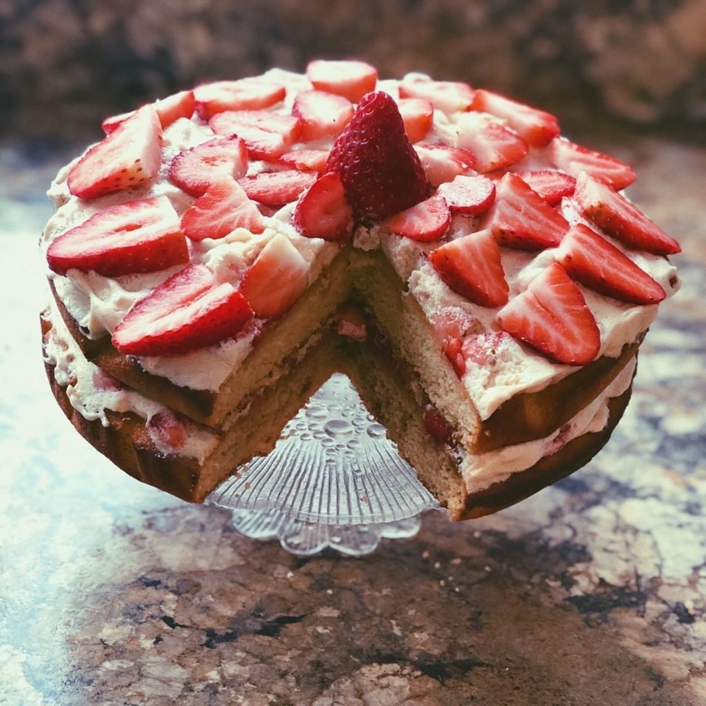 grain free strawberry shortcake