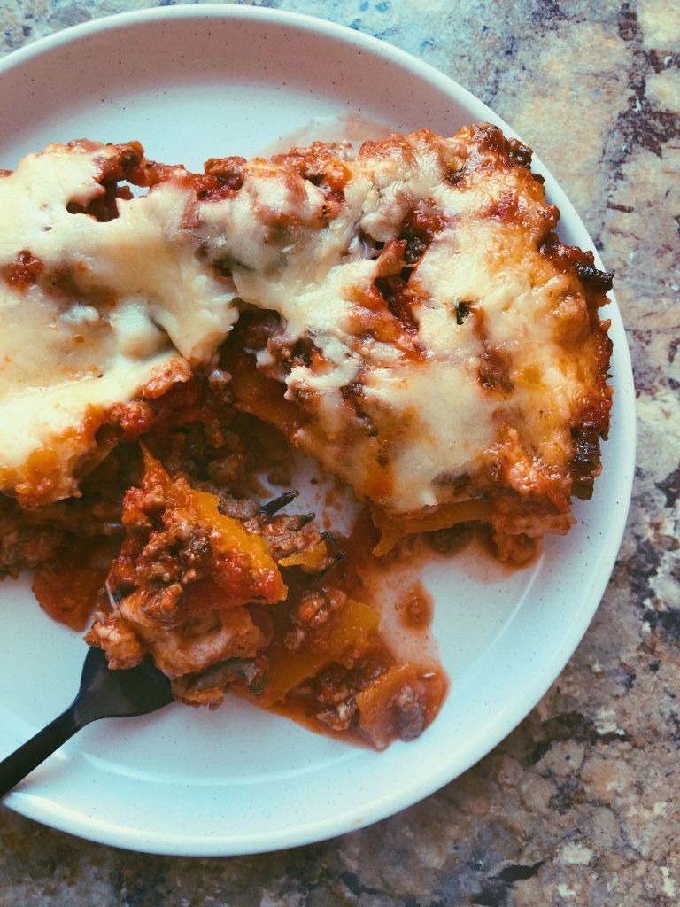 baked butternut squash pasta grain free