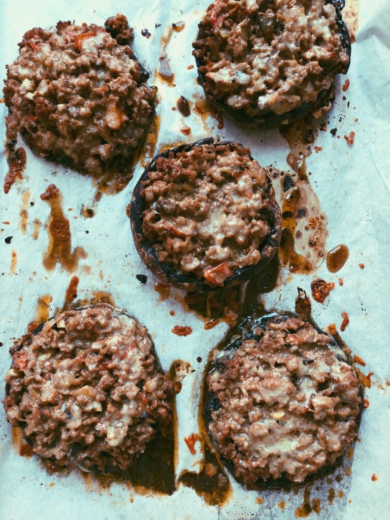portobello stuffed mushrooms grain free