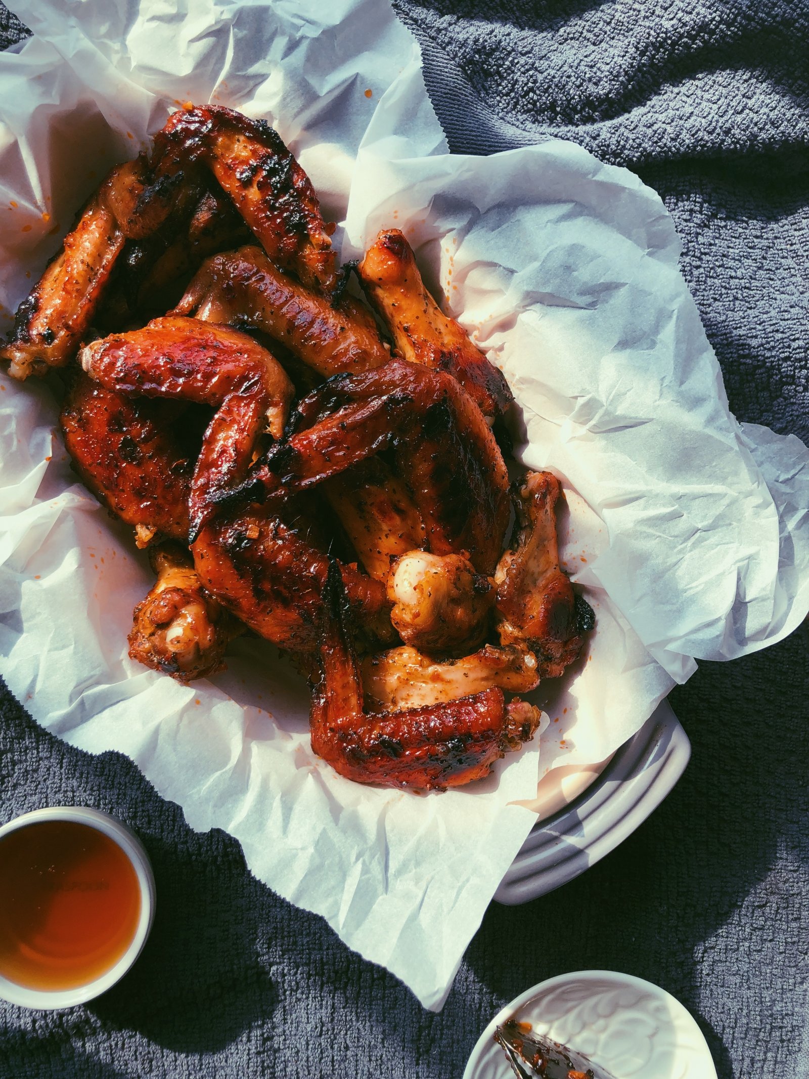 honey garlic chicken wings