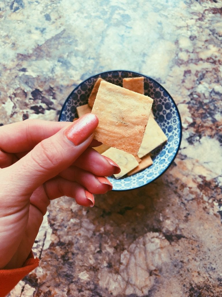 grain free rosemary crackers (scd diet)