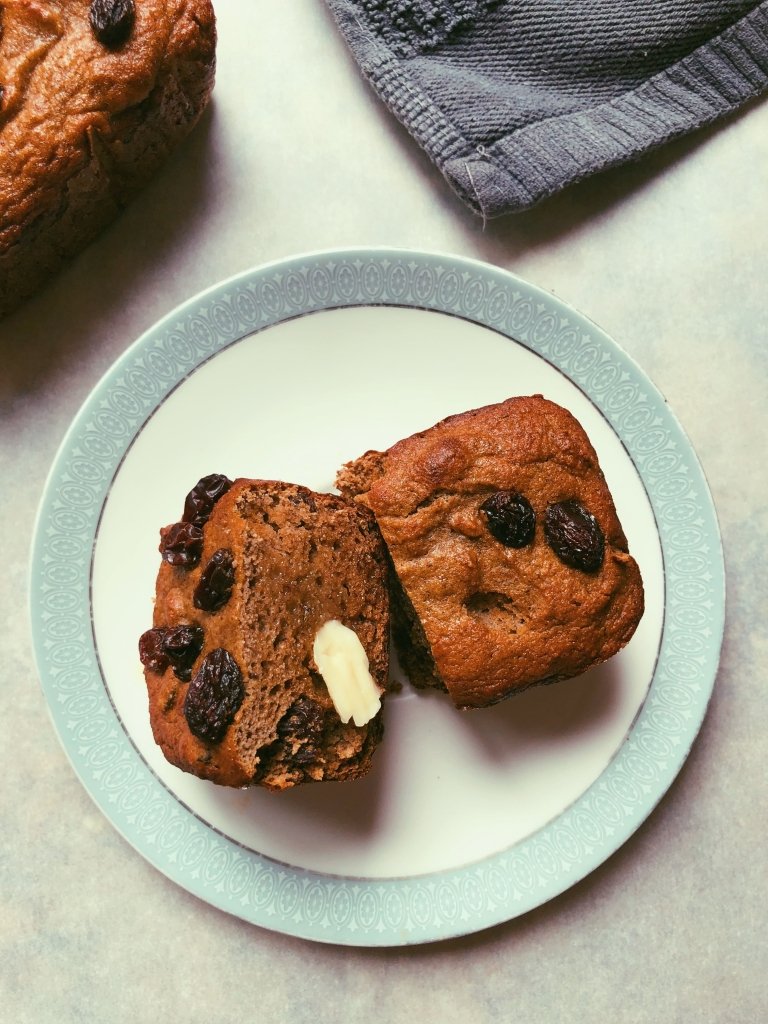 mini banana raisin bread (grain free, refined sugar free, scd diet)