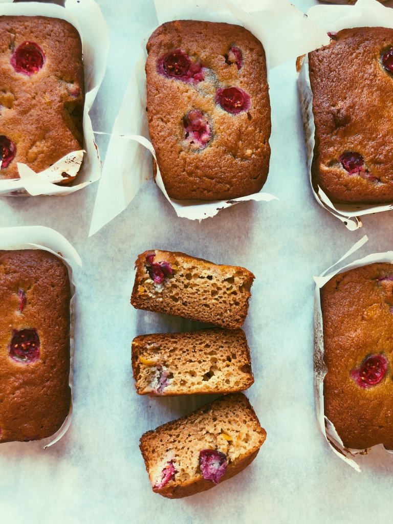 mini orange cranberry loaves (grain free, scd diet)