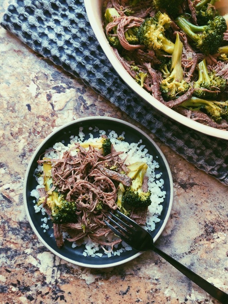 slow cooked shredded beef (grain free, scd diet)