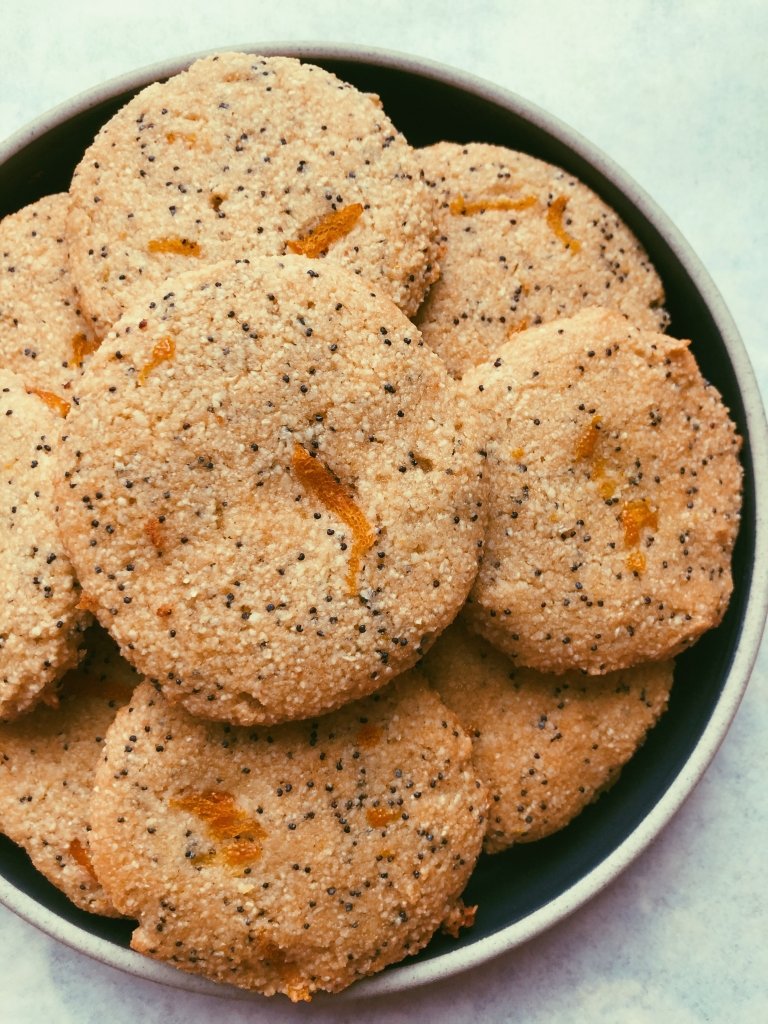 orange poppyseed cookies (grain free, scd diet)