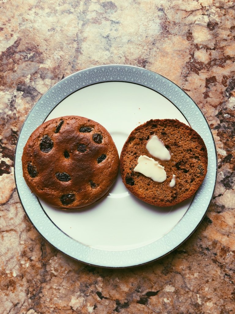 raisin cinnamon english muffins, grain free, scd diet
