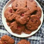dark chocolate cranberry cookies