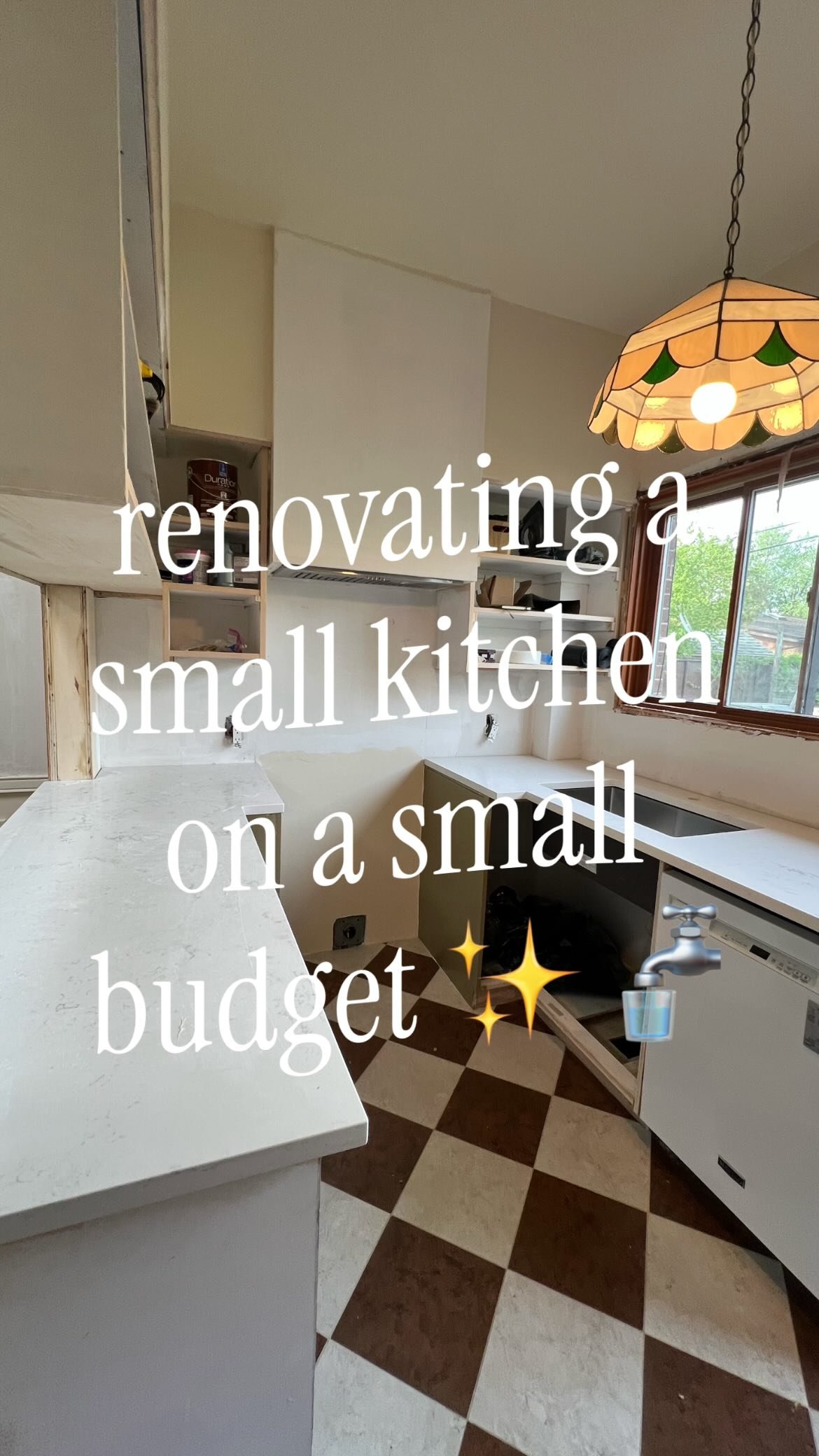 part 9 | renovating a small kitchen on a small budget 

YES we are still renovating our kitchen, but you guys, i have a counter (almost!) half of it needs to be replaced still 🫠 i was sooo close to having a sink 😭but dw my time will come lol. we are three months deep and after a bit of a slow period (to be fair we had sick kids and i was in mexico) we’re seeing some real progress, with paint and floors fully done, and royal also starting the cabinet doors (follow along to see those in the next vid! they’re shaker style). i’m lovingggg the green and the counter is also beautiful, so exciting to see the elements we (aka me) chose (royal is doing all the work im just here for aesthetics). 
i cannot wait to make some food content again soon!!! thx for following along ✌️🥗

kitchen renovation • small kitchen • renovation series • home renovation