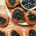 almond butter and grape jelly cookies