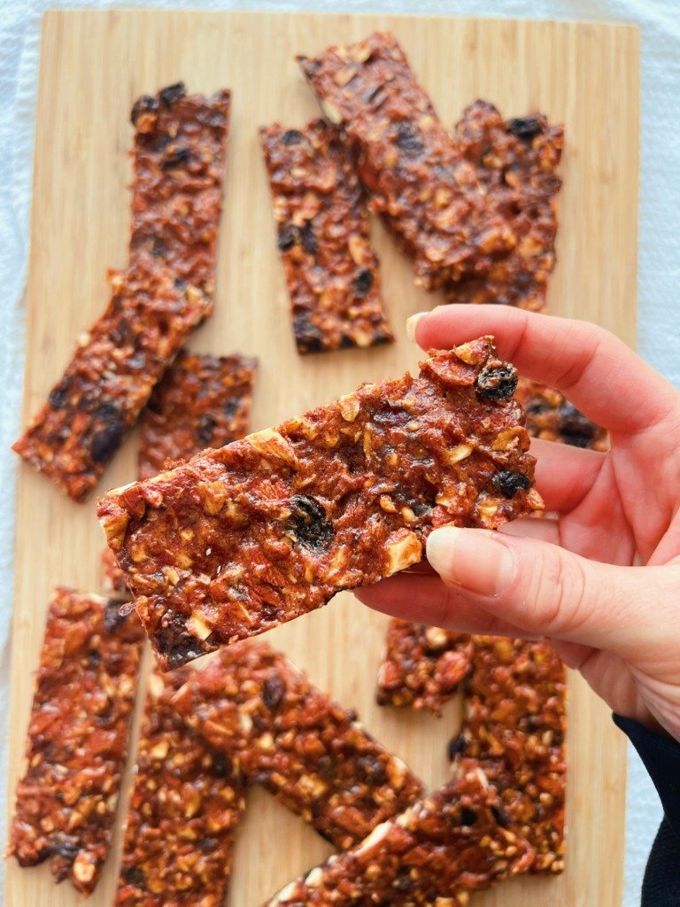 grain free chewy date granola bars