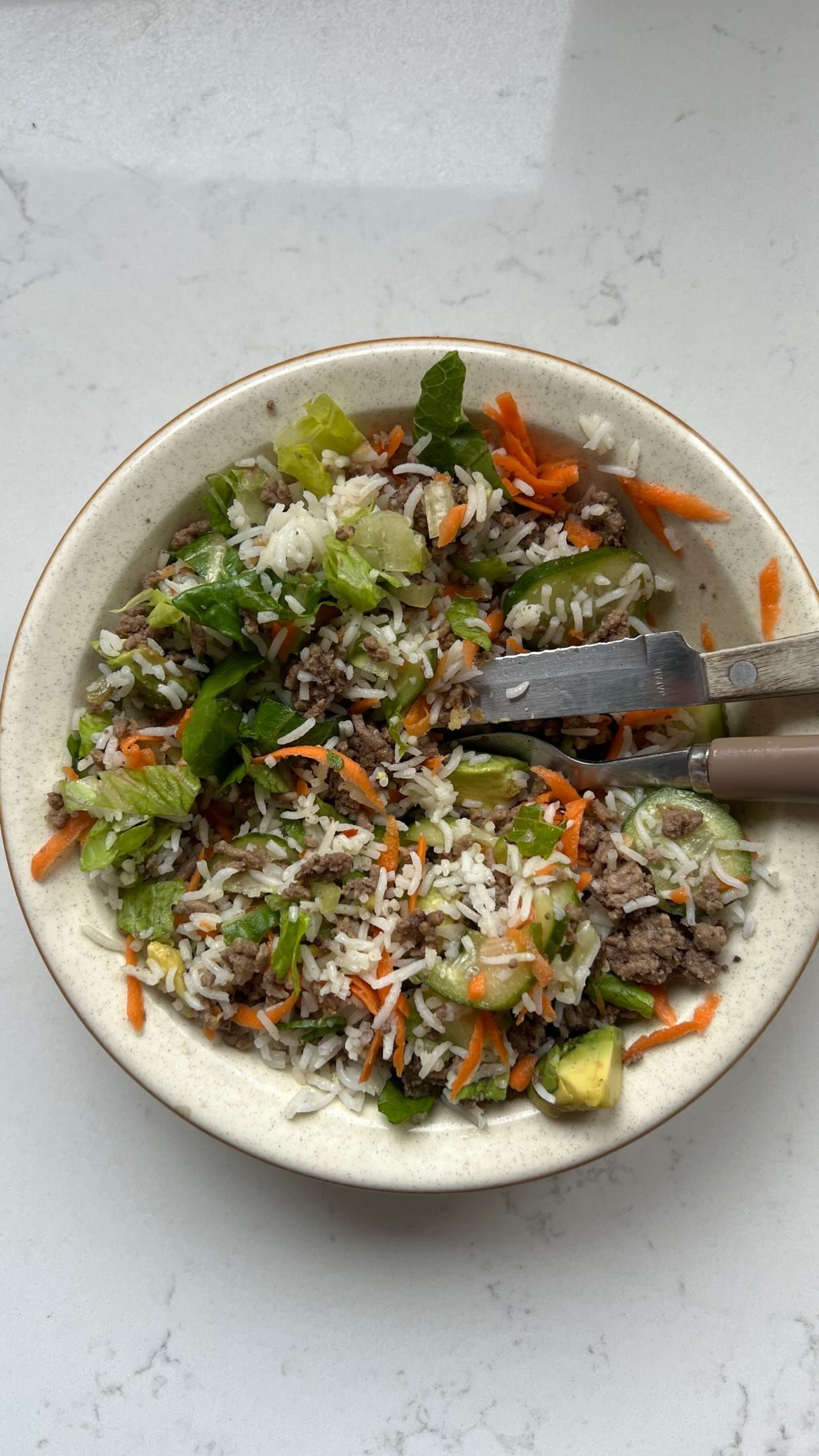 my fave kinda leftovers for lunch 🍚this recipe is my korean beef inspired bowls from my ebook 🙂‍↕️you can add different toppings depending on your preference. usually i also do green onions and sesame seeds. my kids are obsessed w it too and it’s so easy to make so it’s a win winnn🤝✨

if you want the link to the ebook comment below 💌