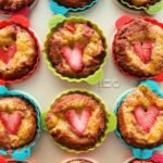 clementine curd & strawberry muffins