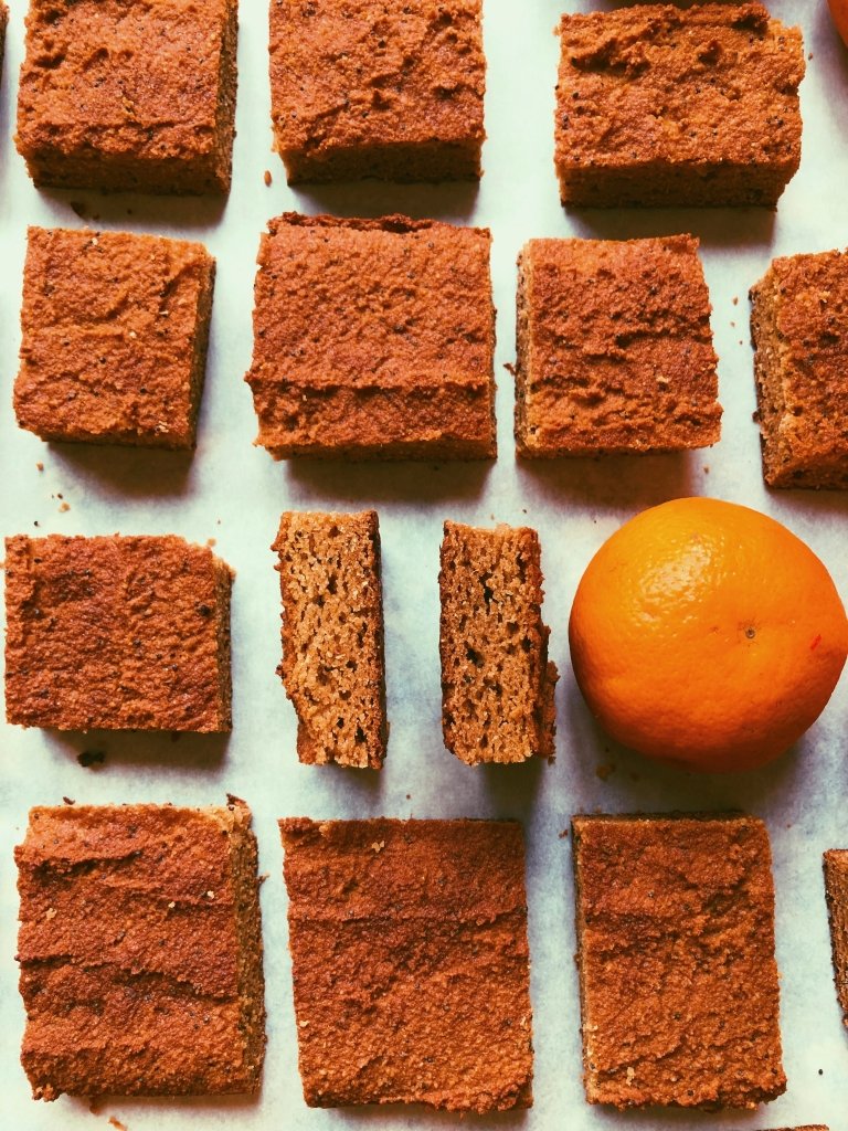 clementine poppyseed snack cake