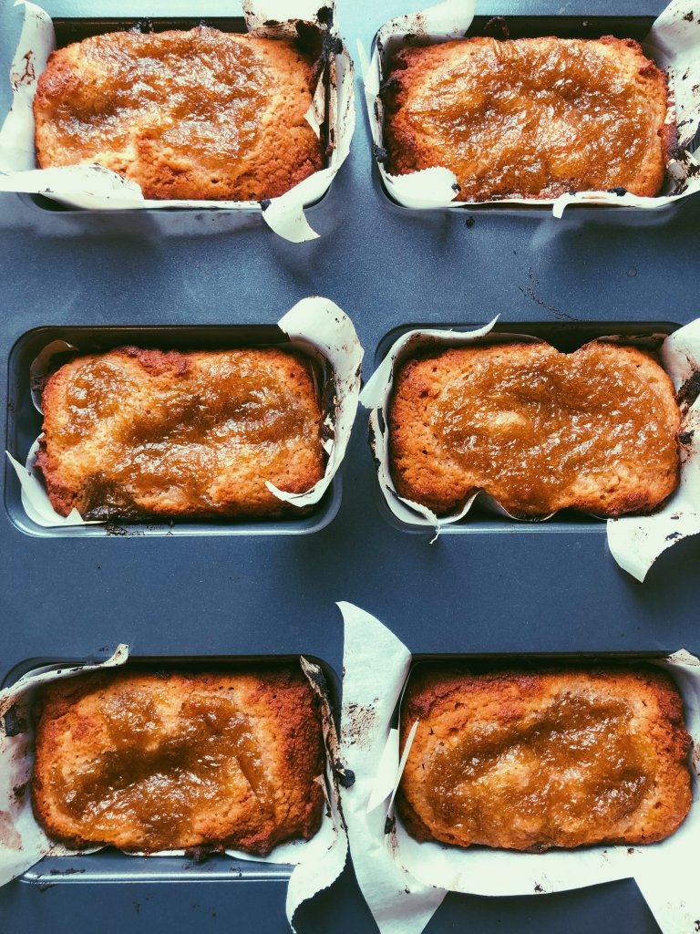 rhubarb compote mini loaves(grain free, scd diet)