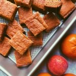 peach orange breakfast sheet cake