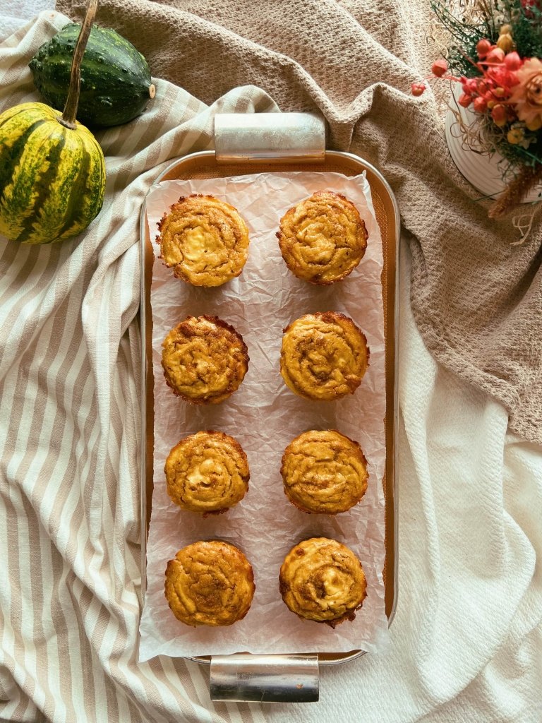 pumpkin cheesecake swirl cupcakes scd diet grain free