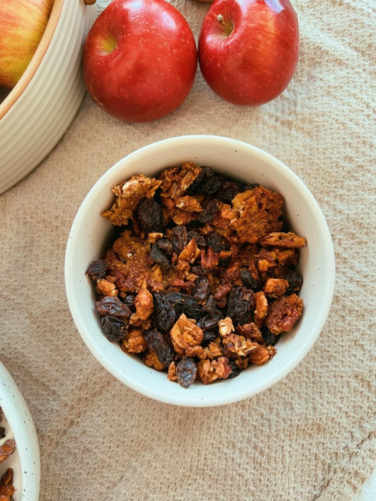apple pecan granola (scd diet, grain free, refined sugar free)