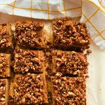 banana bread cake with pecan coconut crumble (grain free, scd diet)