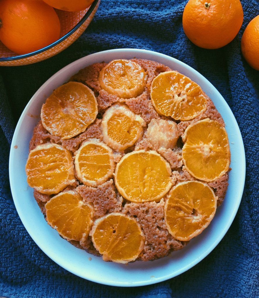 orange upside down cake (grain free, refined sugar free)