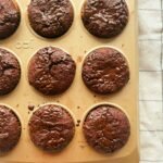 double chocolate almond flour muffins