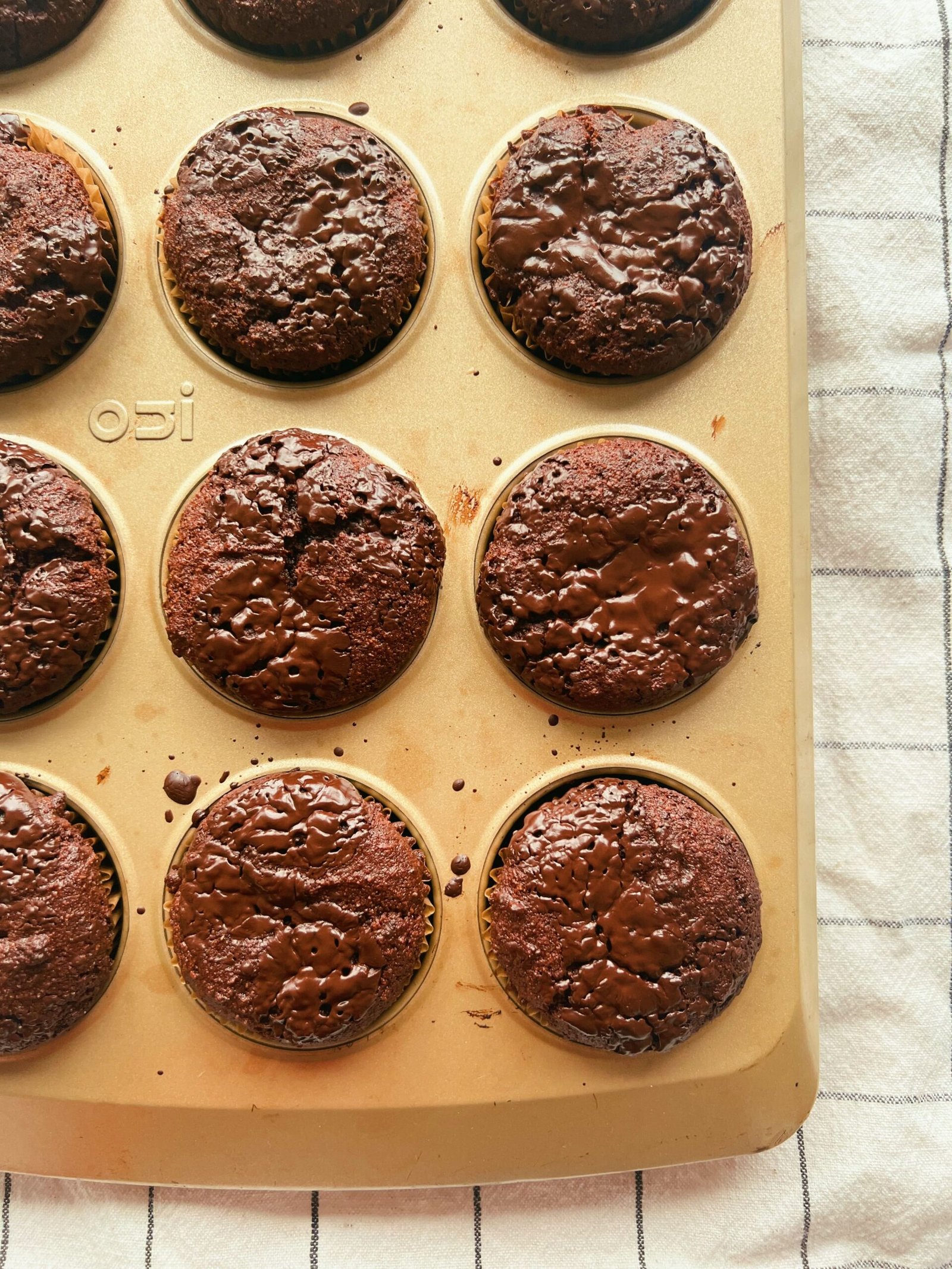double chocolate almond flour muffins