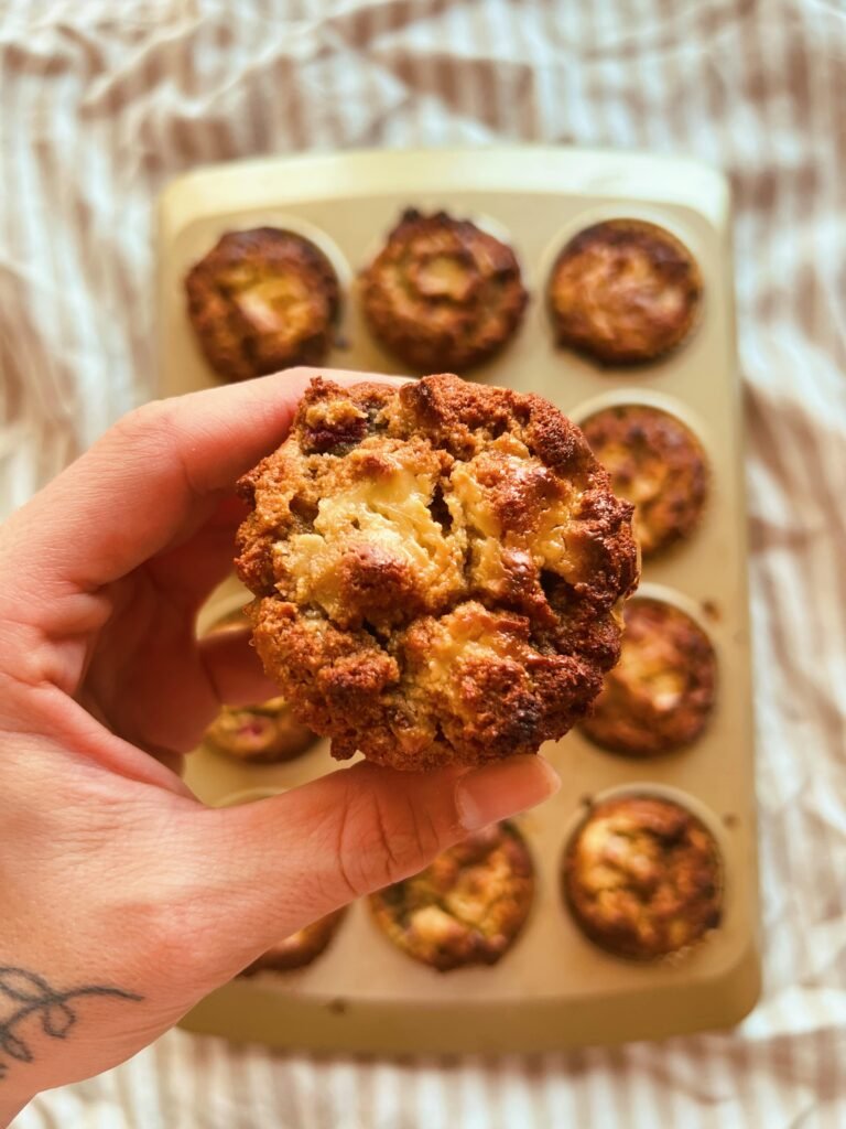 grain free raspberry creamcheese muffins