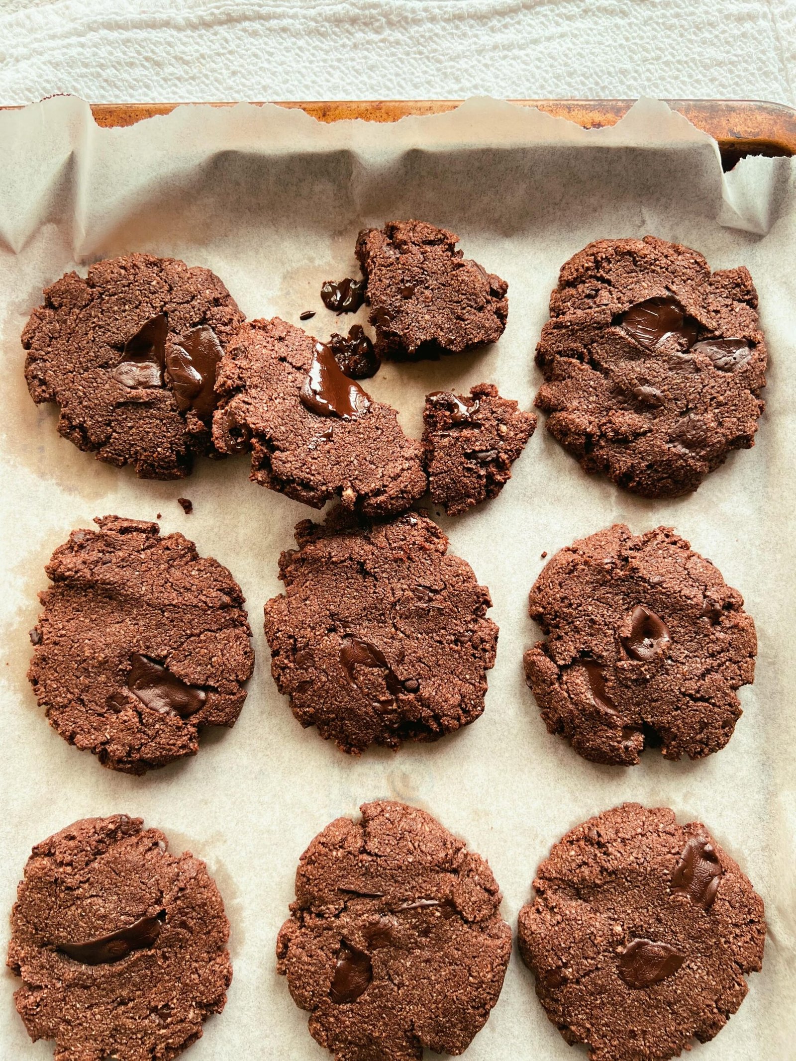 double chocolate brownie cookies