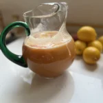 homemade peach lemonade (refined sugar free version)